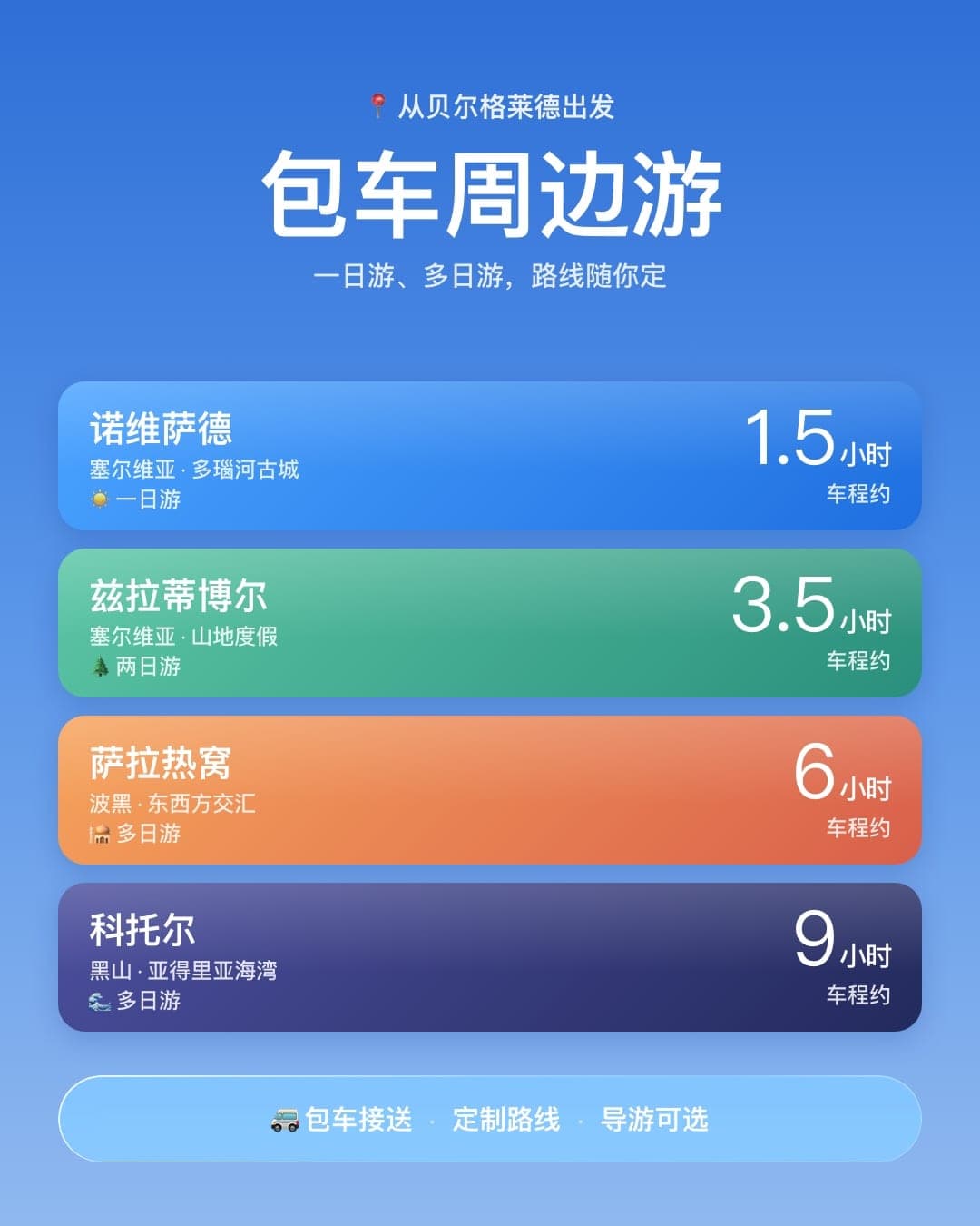 包车出游