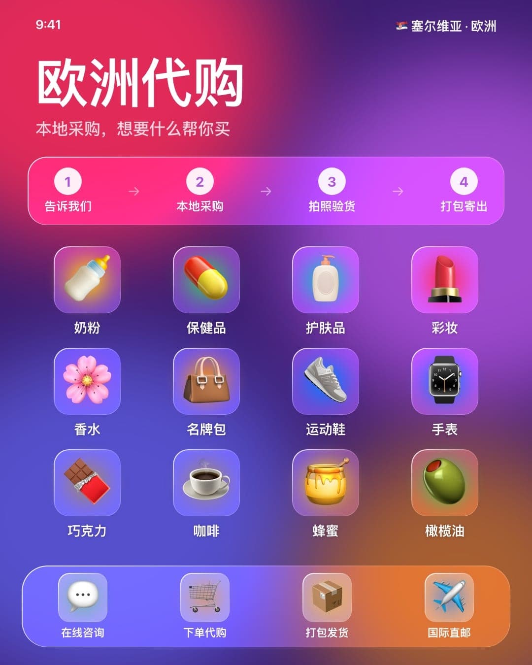 塞尔维亚物品代购